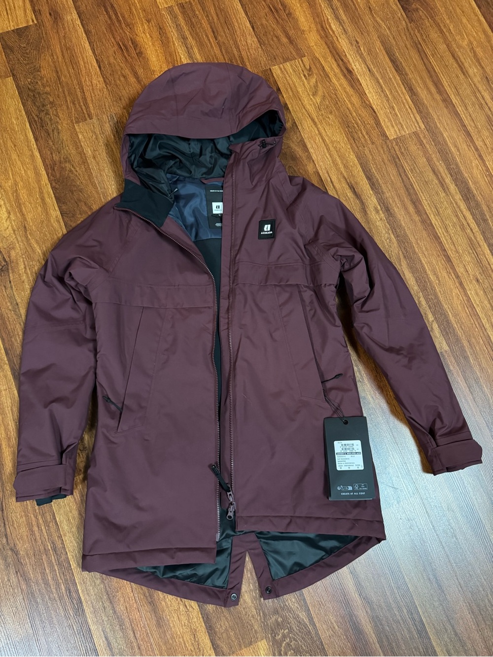 Armada Women’s Hooded Coat in Deep Wine NEW WITH TAGS